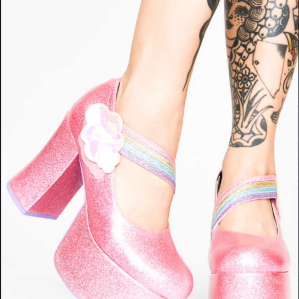 Sugar Thrillz Sparkle Fantasia Mary Jane platform